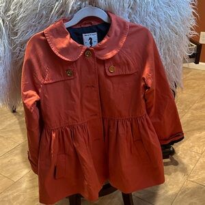 Janie and Jack Vibrant Orange Raincoat